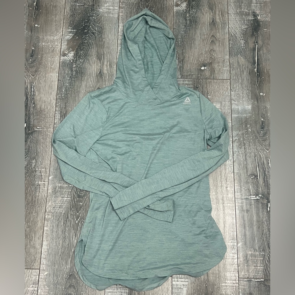 Reebok Women's Teal Hooded Sweatshirt